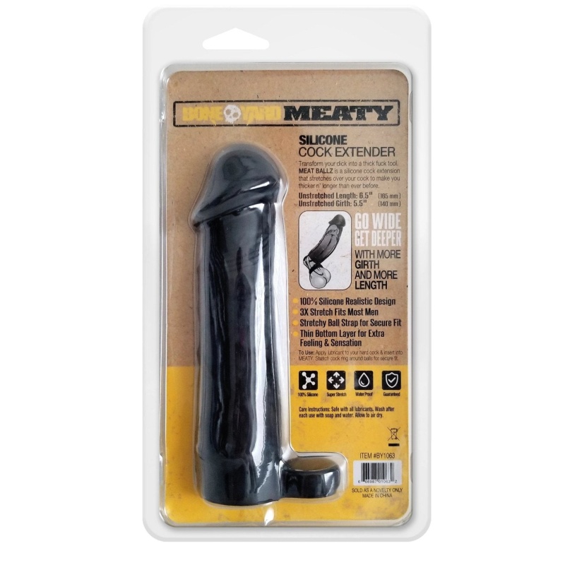 Meaty Cock Extender Black 34458