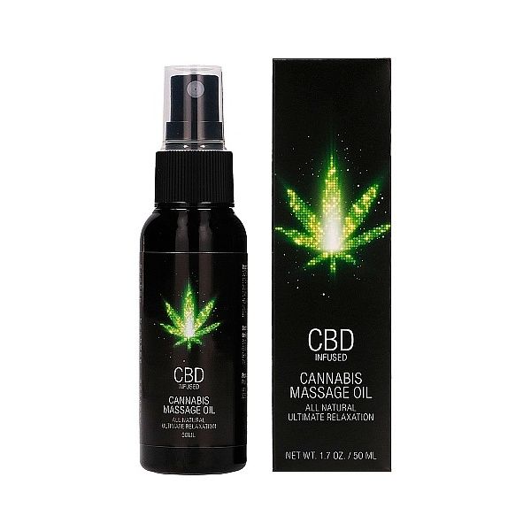 CBD Cannabis Massage Oil - 50 ml SHOTS - 1