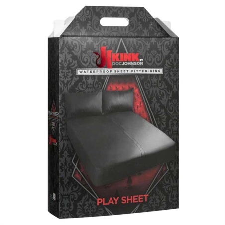 Fitted Waterproof Sheet King Black 34735