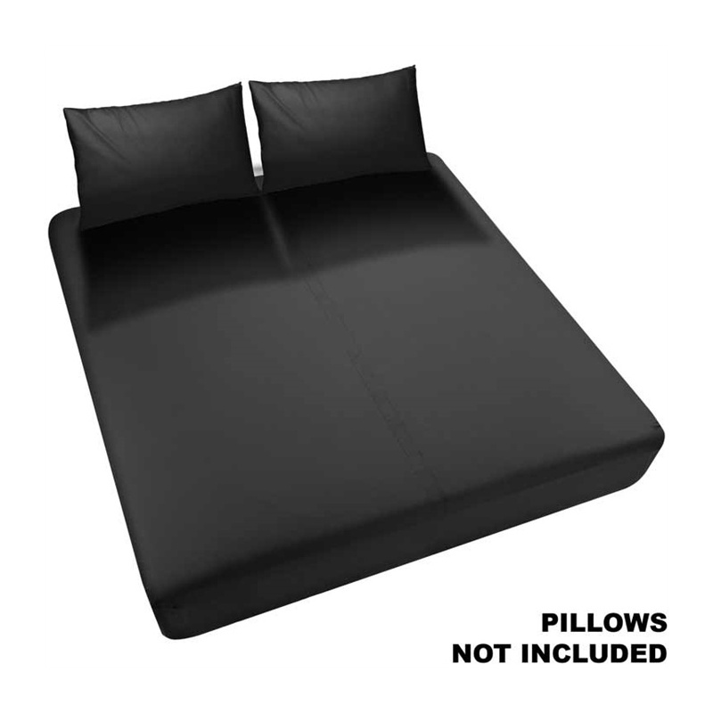 Fitted Waterproof Sheet King Black 34736