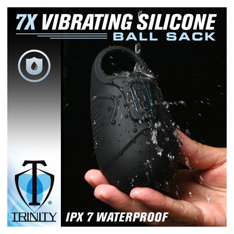 7X Vibrating Silicone Ball Sack 34871