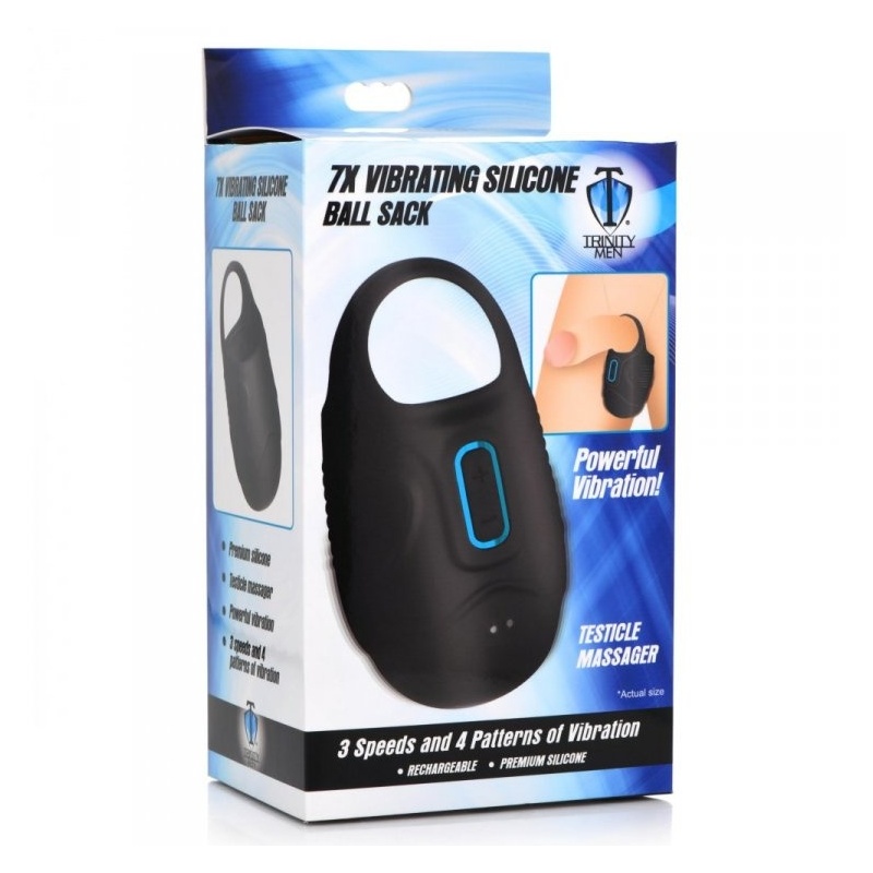 7X Vibrating Silicone Ball Sack 34873