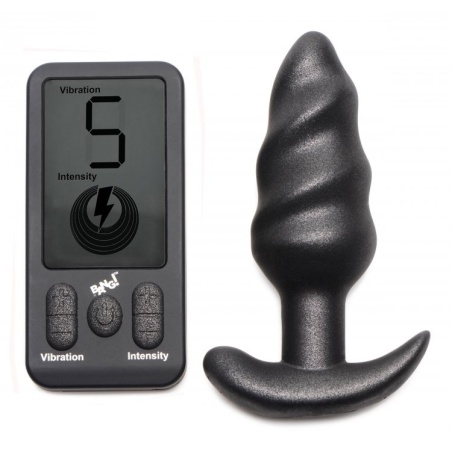 BANG Swirl Butt Plug télécommande LCD 34936