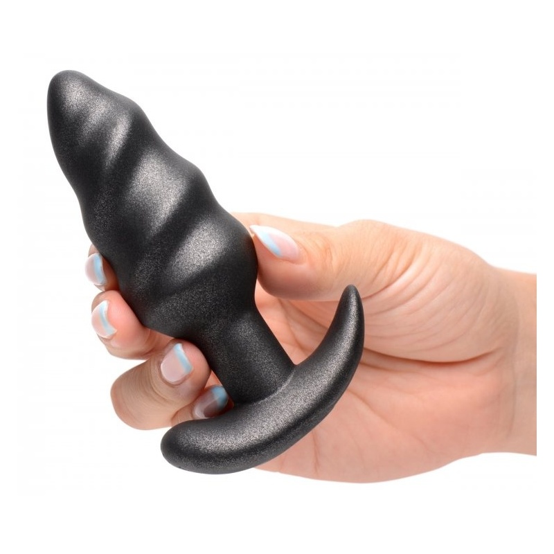 BG Platinum Series Swirl Butt Plug with remote control 34938