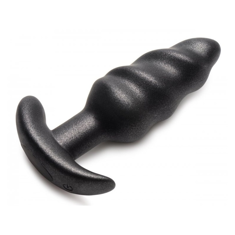 BG Platinum Series Swirl Butt Plug with remote control 34939