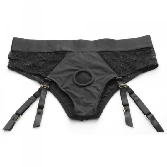 Startseite Xr Brands Laced Seductress S/M Lace Crotchless Panty Harness 34956