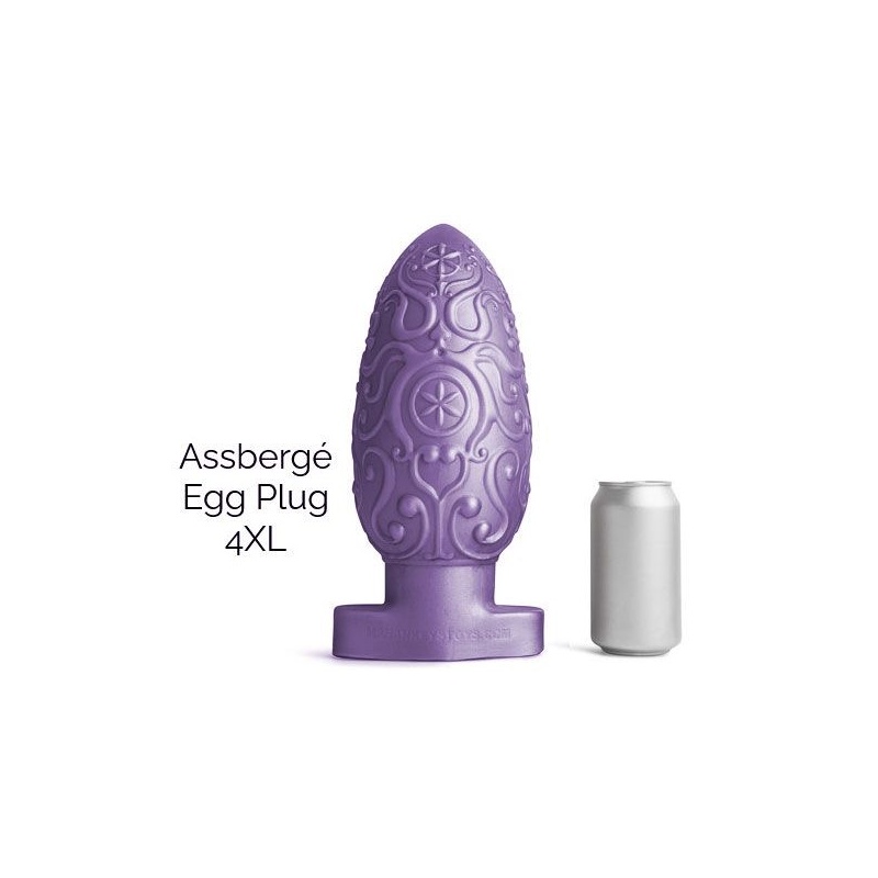 ASSBERGE Egg Butt Plug 4XL Purple 35057
