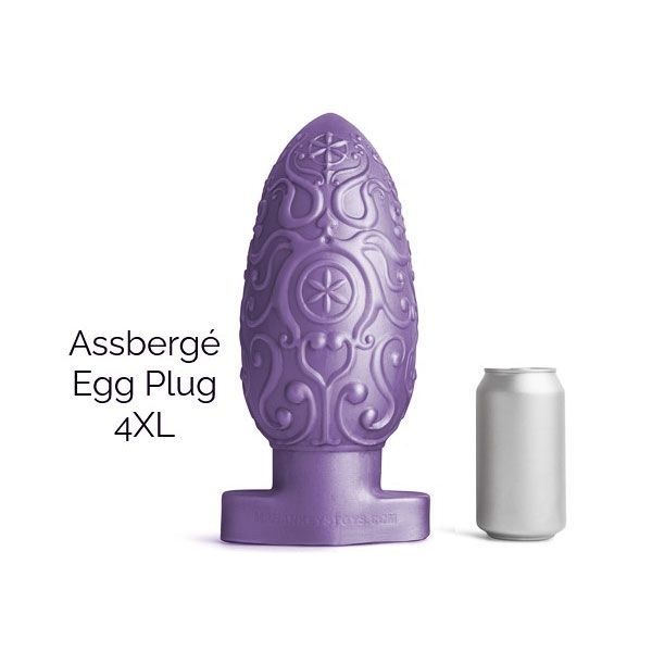 ASSBERGE Egg Butt Plug 4XL Purple HANKEYS TOYS - 1
