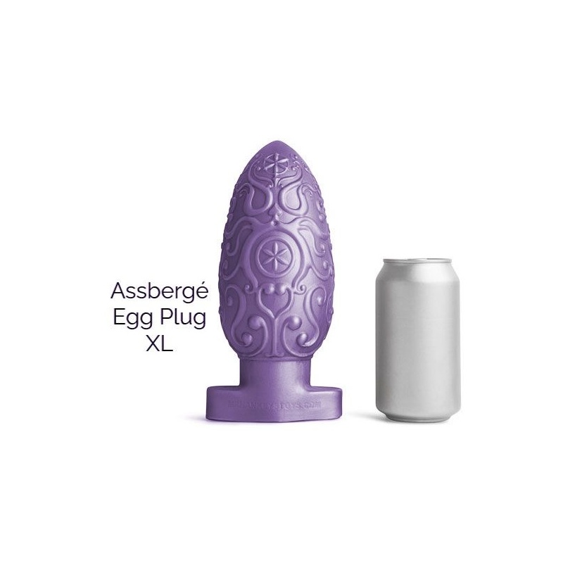 ASSBERGE Egg Butt Plug XL Purple 35071
