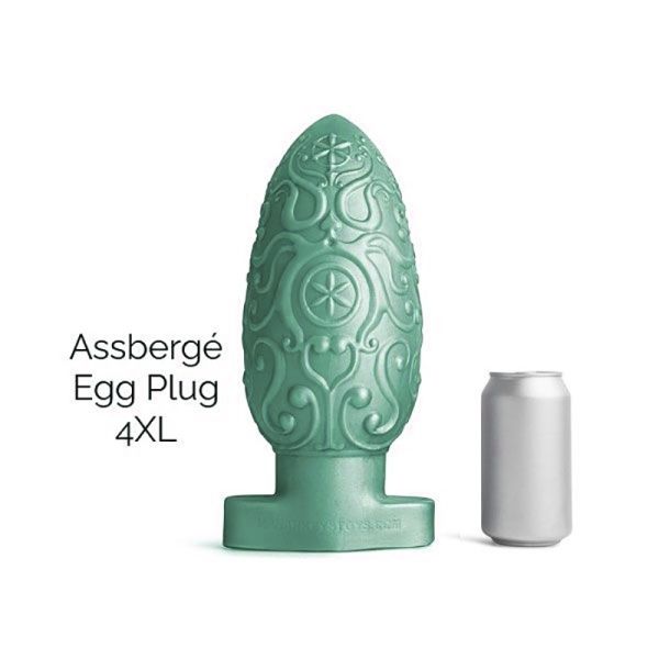 ASSBERGE Egg Butt Plug 4XL Green HANKEYS TOYS - 2