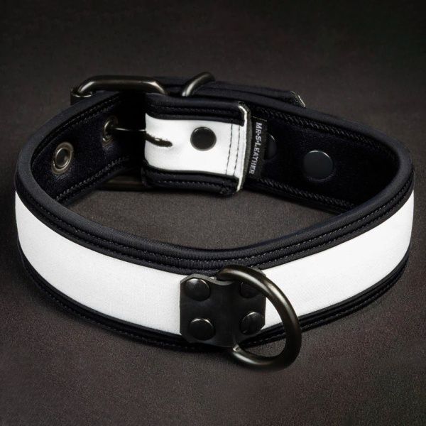 Neo Bold Puppy Collar Blanco MR-S-LEATHER - 1