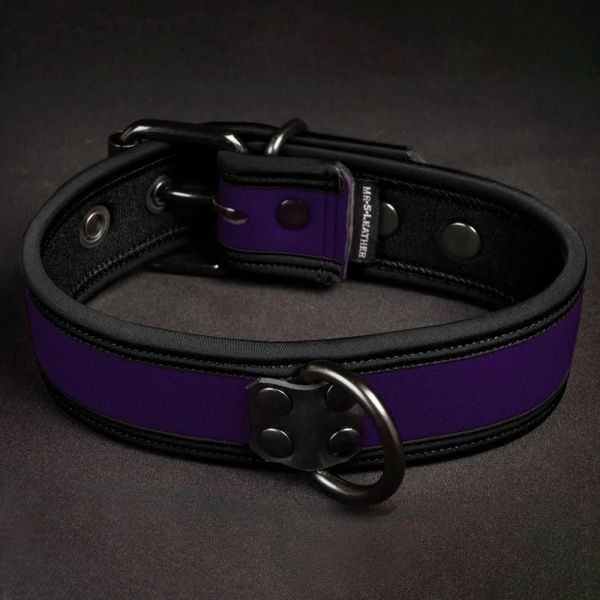 Neo Bold Puppy Collar Purpura MR-S-LEATHER - 1