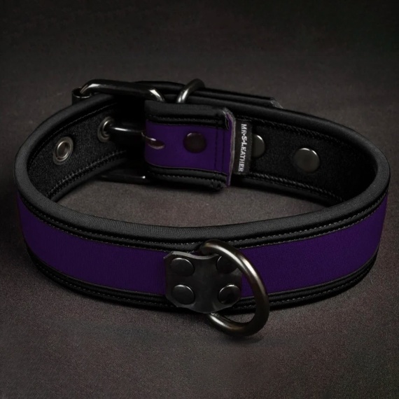 Puppy Halsbänder und Leine Mr-S-Leather Neo Bold Puppy Collar Lila 35965