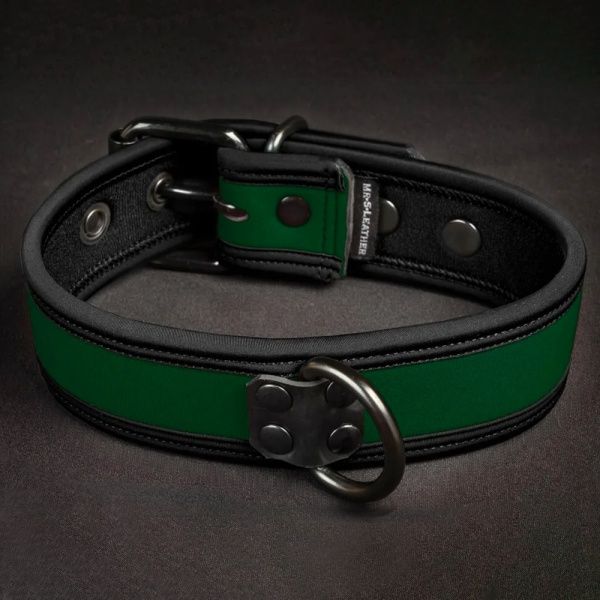 Neo Bold Puppy Collar Green Hunter Mr-S-Leather - 1