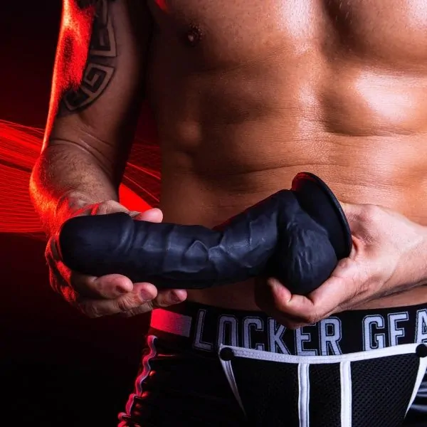 Double Density Black Dildo 21.5 cm Model 4 36015