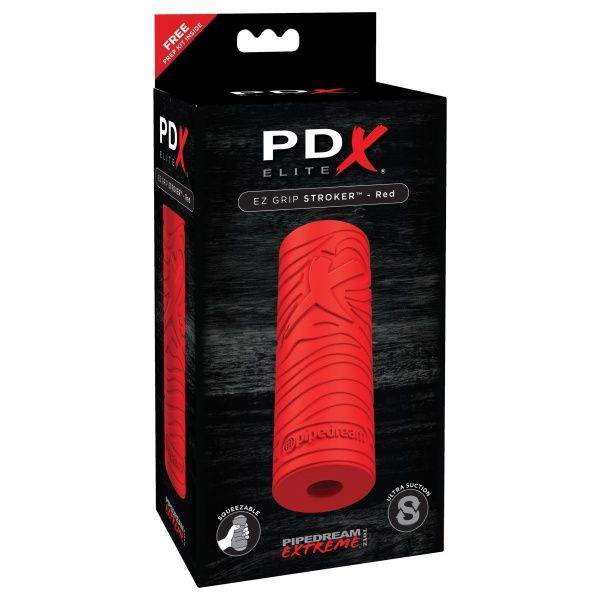 EZ Grip Stroker red PIPEDREAM - 1