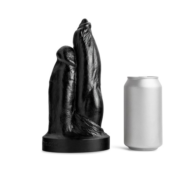Realistischer Dildo Hankeys Toys DOUBLE DILDO Black M 36815