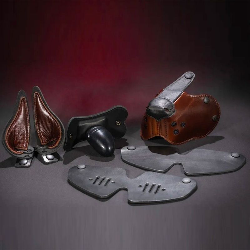 Bondage Dog Muzzle Brown 36976