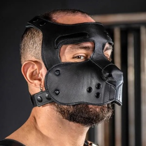 Bone Hound Puppy Muzzle - Black 37058