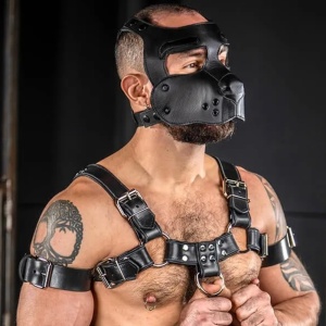 Bone Hound Puppy Muzzle - Black 37059