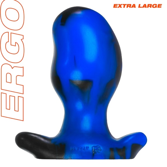 Silicone plug OXBALLS Plug Anal ERGO PLATINUM Blue 37497