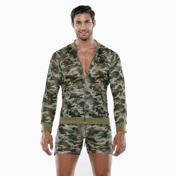 Sudaderas y chaquetas CODE 22 Chaqueta See Me Camo Caqui 37918