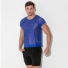 Blaues Gestreiftes Crop Mesh T-Shirt 37939 1