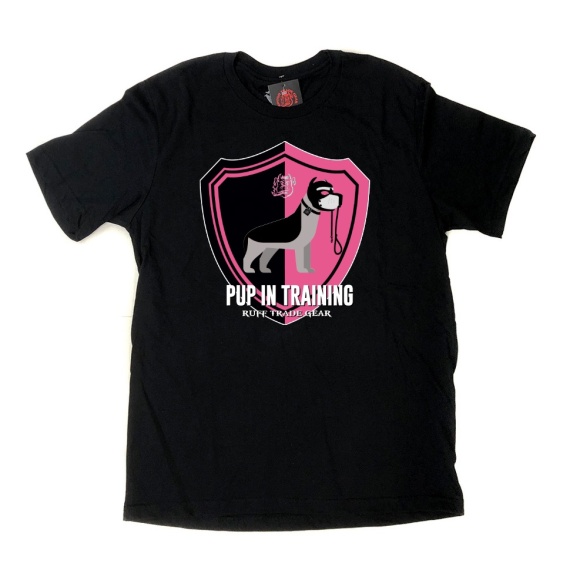 Puppy Tee-shirt und Kappen ROUGH TRADE GEAR Pup in Training Rosa T-Shirt 37995