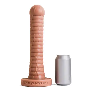 Dildo fantasy Cyclops Hankey's Toys, 17 nervures, 31 cm | Dark-Ink