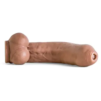 Hankey's Toys Firehose Dildo, uncut head, 11.5" insertable | Dark-Ink