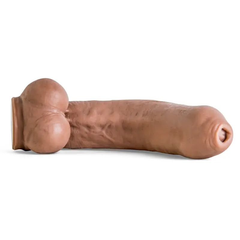 Hankey's Toys Firehose Dildo, uncut head, 11.5" insertable | Dark-Ink