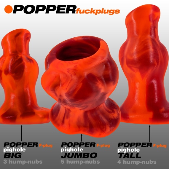 Analtunnelplug OXBALLS POPPER TALL Pighole Marshmallow Humps 38581