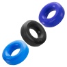 HÜJ Pack 3 Cockrings Cobalt Black Teal 38703 1