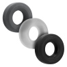HÜJ Pack 3 Cockrings Tar Ice Stone 38732 1