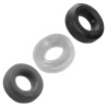 HÜJ Pack 3 Cockrings Tar Ice Stone 38733 1