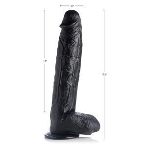 Gode Raging Rhino 44cm Veiny Noir 38901