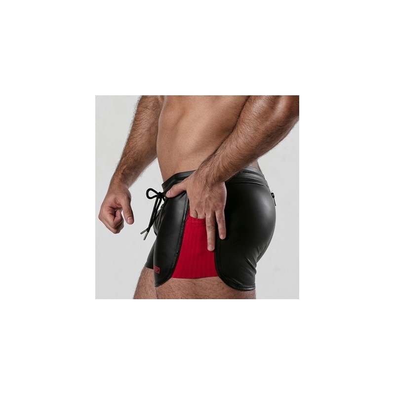 Backroom 3 Way Zipper Short Red 39366