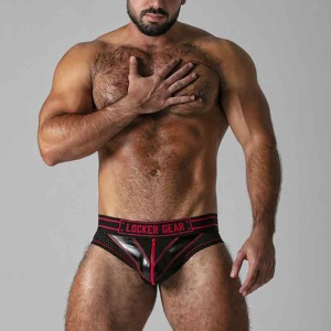 Massive Rude Jock Brief Rojo 39368