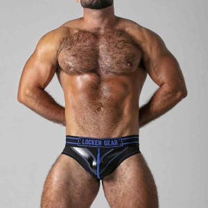 Massive Rude Jock Brief Blue 39374