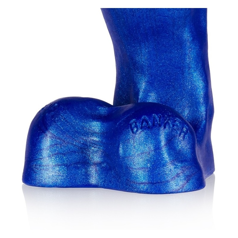 Banker Blueballs Metallic Silicone Thick Dick 39575