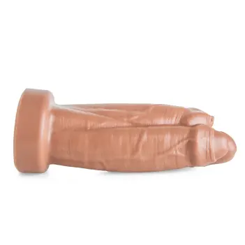 Hankey's Toys Three Amigos Triple Dildo, 4 firmness levels | Dark-Ink