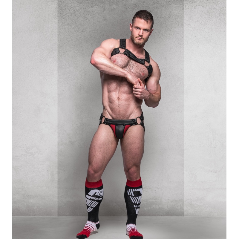 Battle Neoprene Jockstrap Removable Pouch Rouge 39935