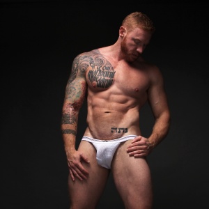 Tight End Swimmer Jockstrap white 40027