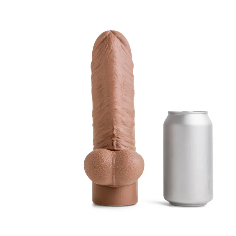 Hankey's Toys Latin Lover realistischer Dildo, Penisring | Dark-Ink