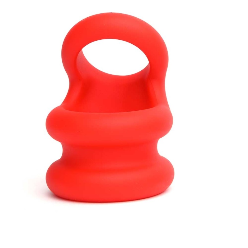 Switch Hitter Cockring Ballstretcher Rojo 40828