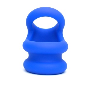 Switch Hitter Cockring Ballstretcher Blue 40847