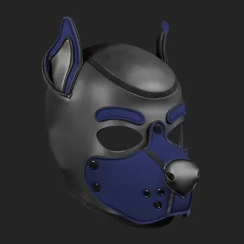 Cagoule Puppy K9 Hood néoprène Mr S Leather, navy | Dark-Ink