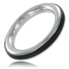 Ze Cazzo Cockring acier et silicone Noir 41646 1