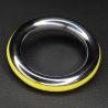 Ze Cazzo Cockring steel and yellow silicone 41657 1