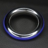 Ze Cazzo Cockring acier et silicone Bleu 41661 1